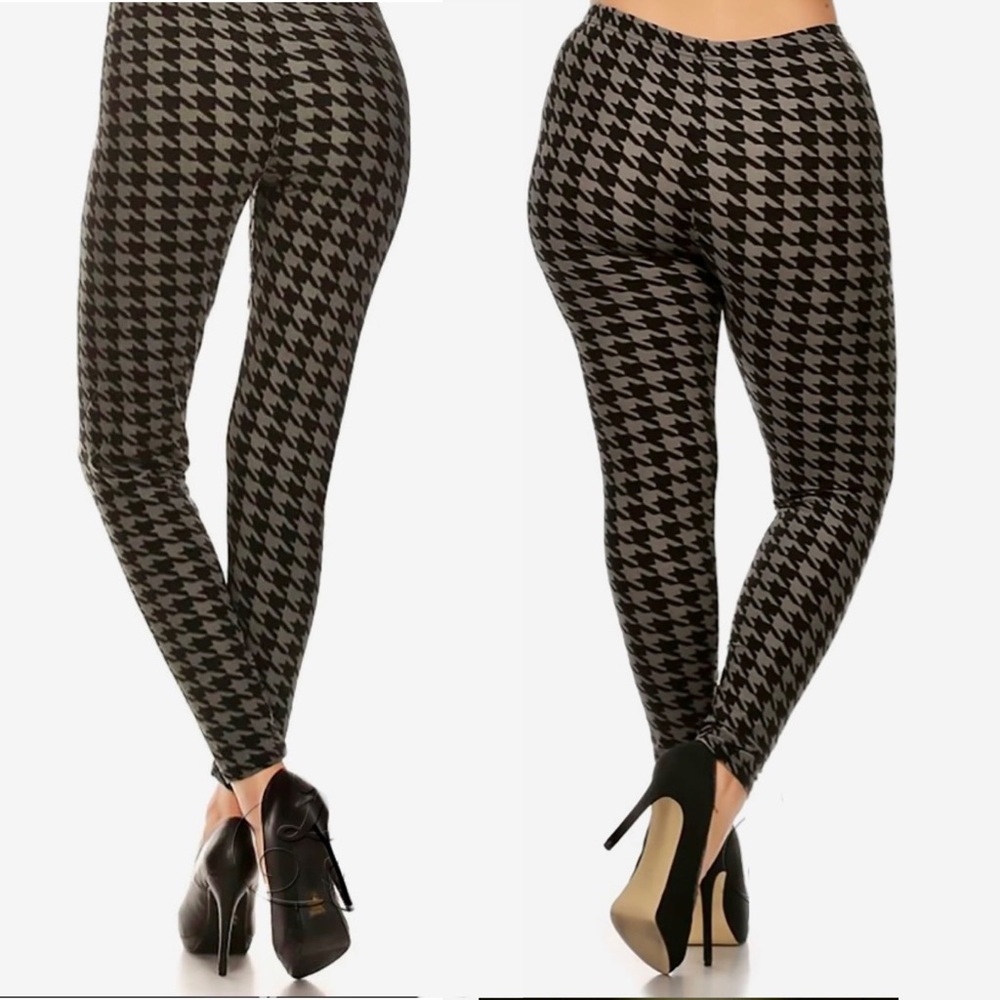 A New Day™ Womens Seamless High-Waist Houndstooth Sweater Legging S/M Grey Combo